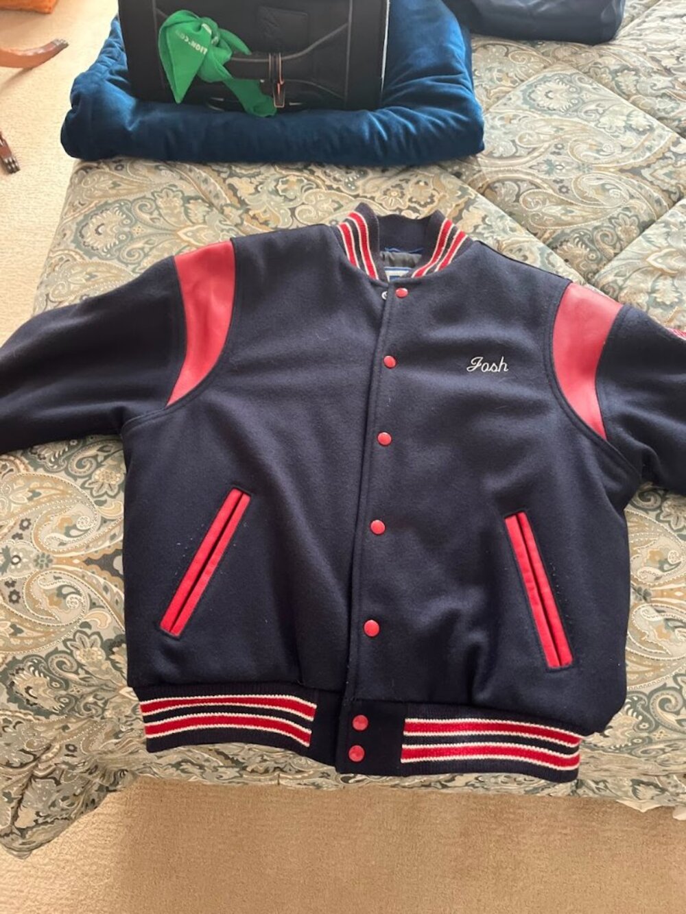 Wilkes Barre Wings Vintage Hockey Jacket, Size Med 40-42